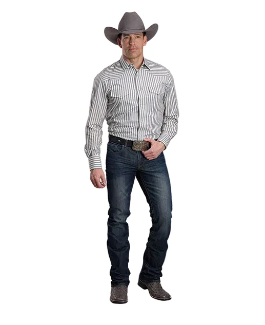 Roper Grey Stripe Shirt