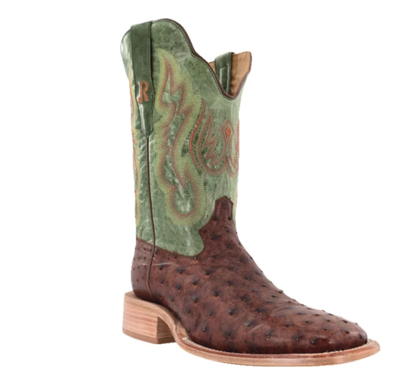 R. Watson Brass Full Quill Boot Lemon Green
