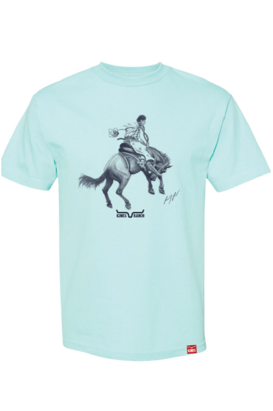 Kimes Randy Bucking Away Ocean Tee