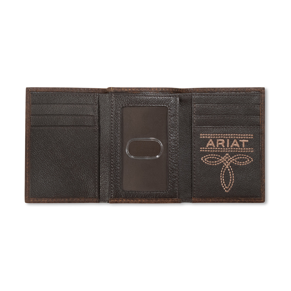 Ariat Trifold Bug Stitch Brown