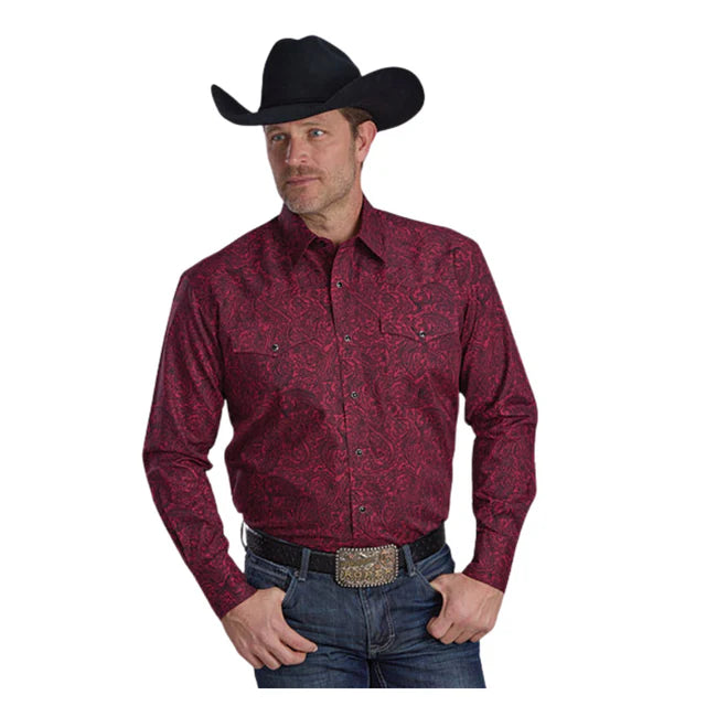 Hill Amarillo Snap All over Print Shirt