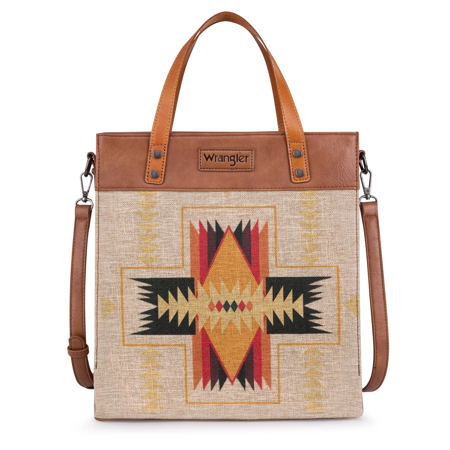 Sale ✨ Wrangler Aztec Art Print Canvas Tote/Crossbody