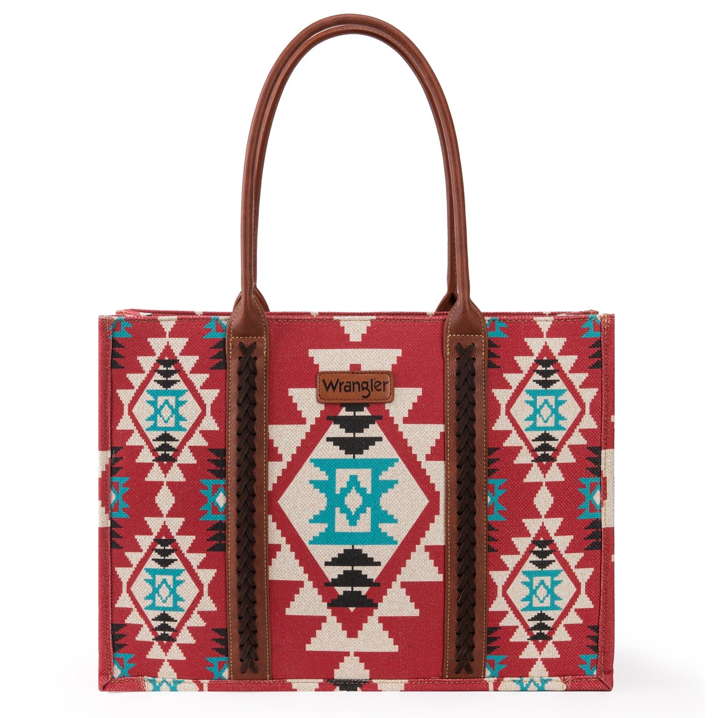 Burgundy Wrangler Southwestern Tote