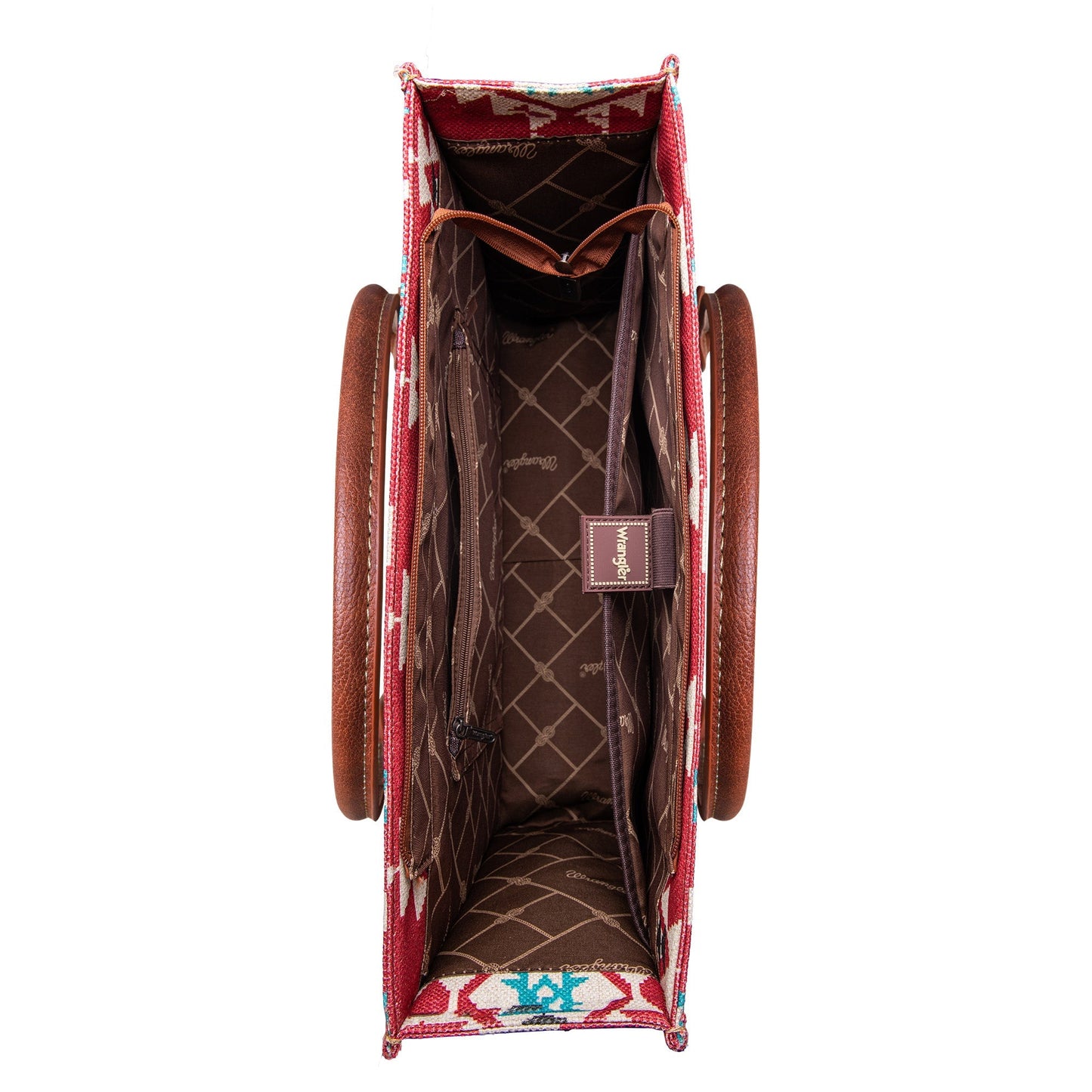 Burgundy Wrangler Southwestern Tote