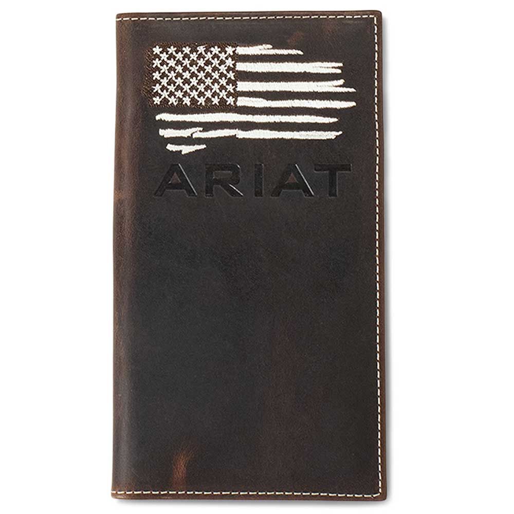 Ariat Stitched USA Flag Rodeo Wallet