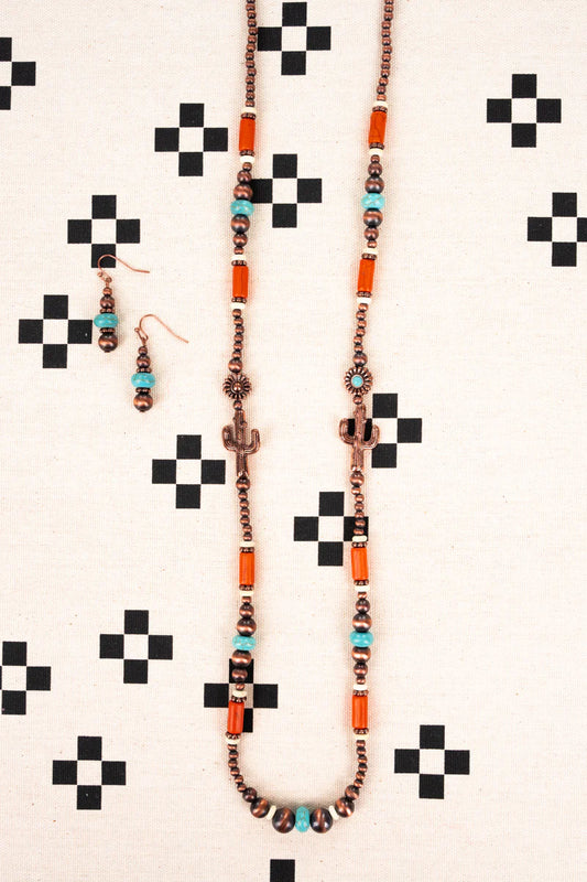 Reba necklace and earring set