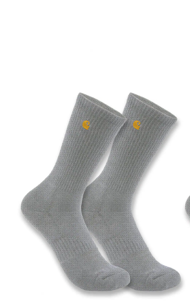 Midweight Crew 2-Pack Gray