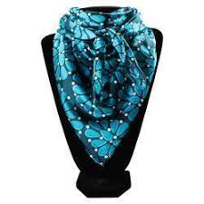 M&F WESTERN® TURQUOISE STONE PRINT WILD RAG 33″ X 33″