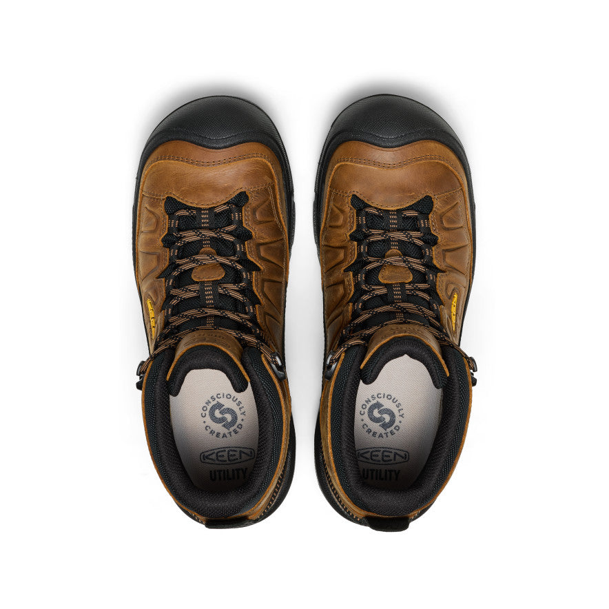 Keen Men's Targhee IV Waterproof Work Boot (Soft Toe)