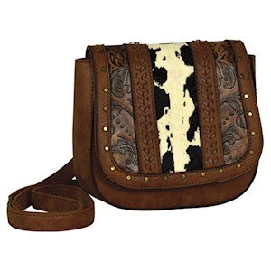 Justin crossbody with brindle trim