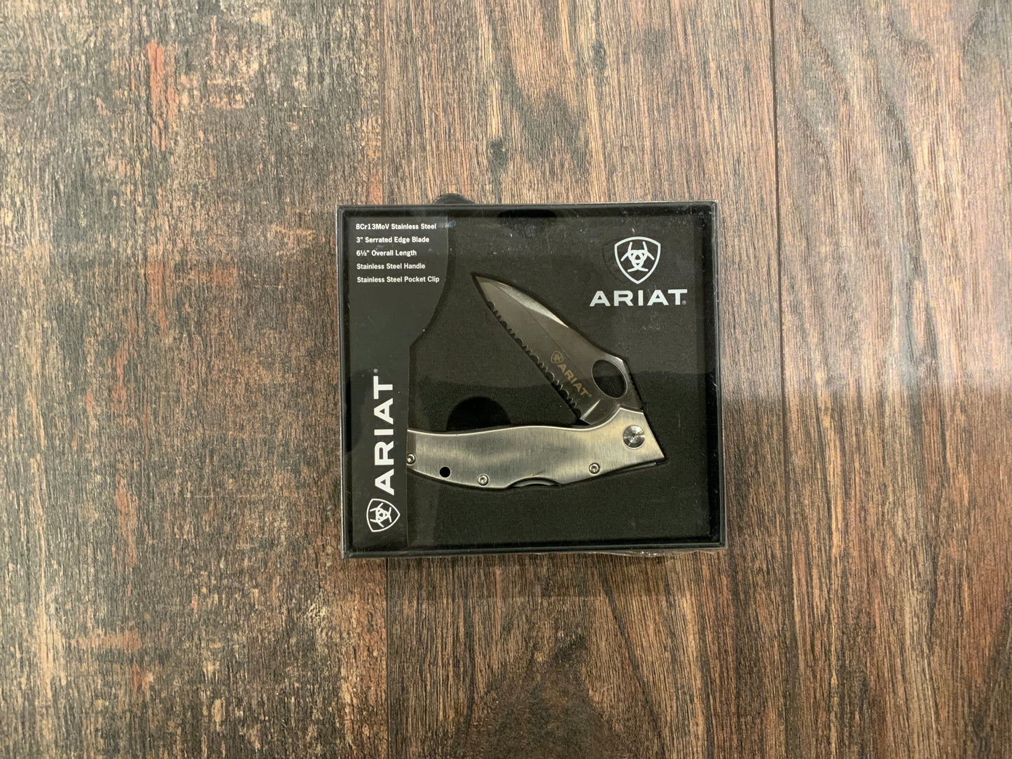 Ariat stainless steel pocket