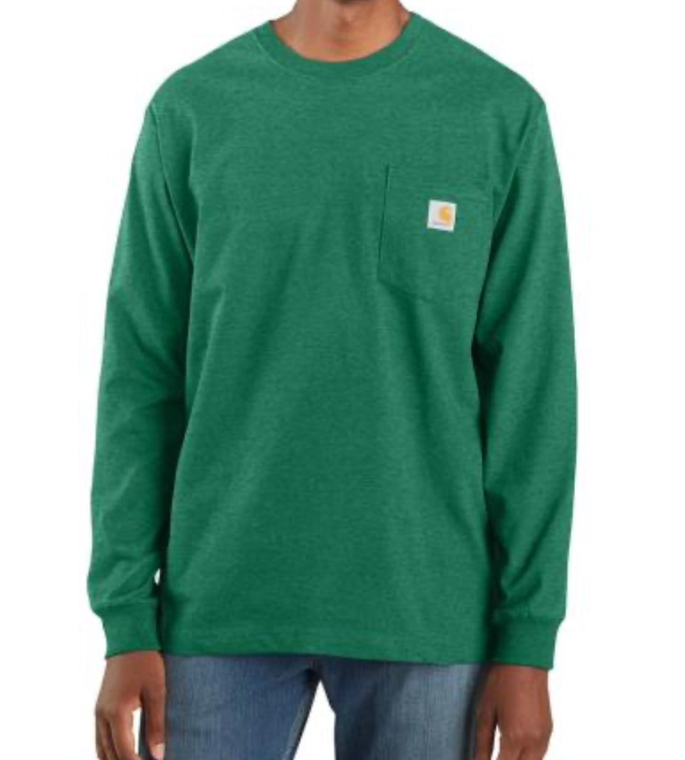 Carhartt Long-Sleeve Pocket T-Shirt Green