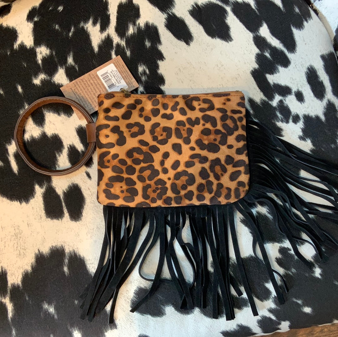 Justin cheetah wristlet