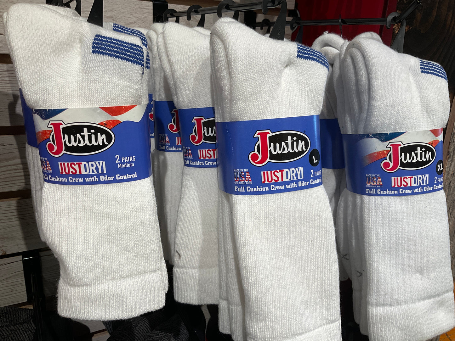 Justin Dry Crew white