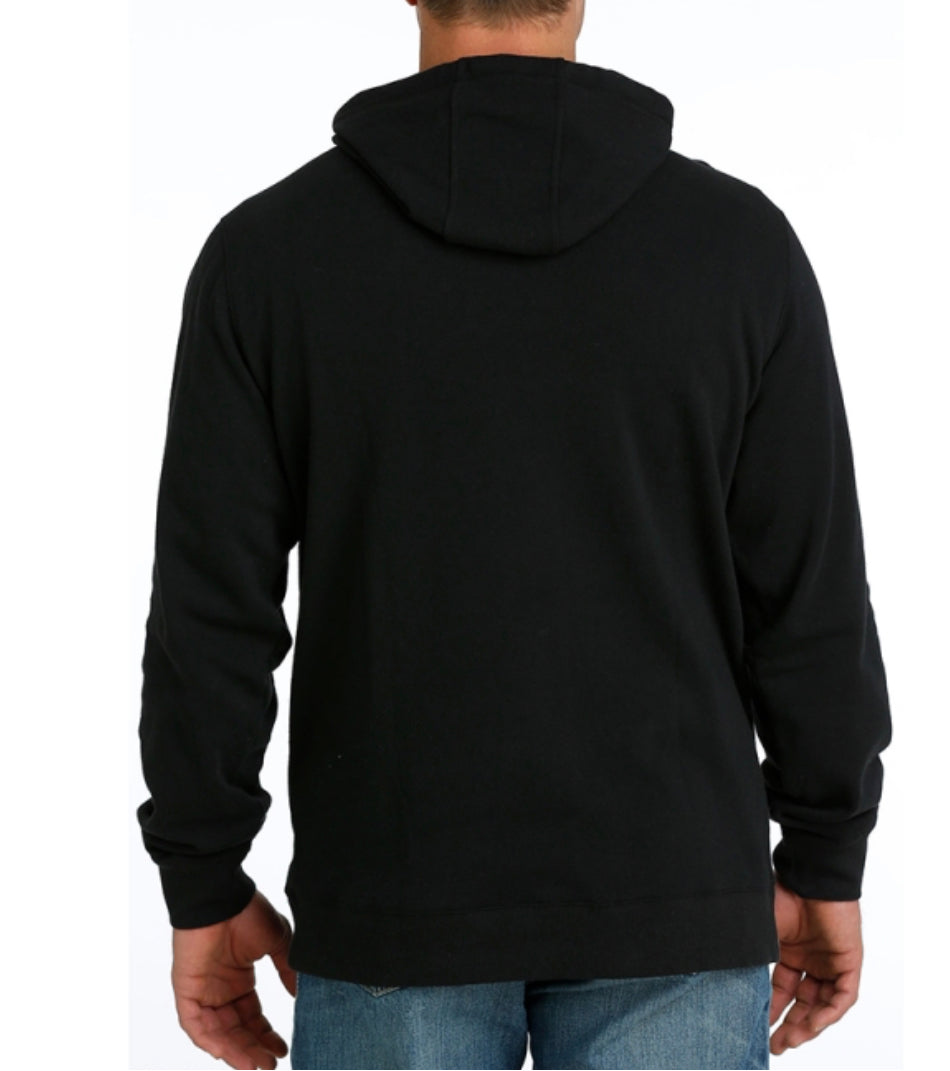 Cinch black and white mens hoodie