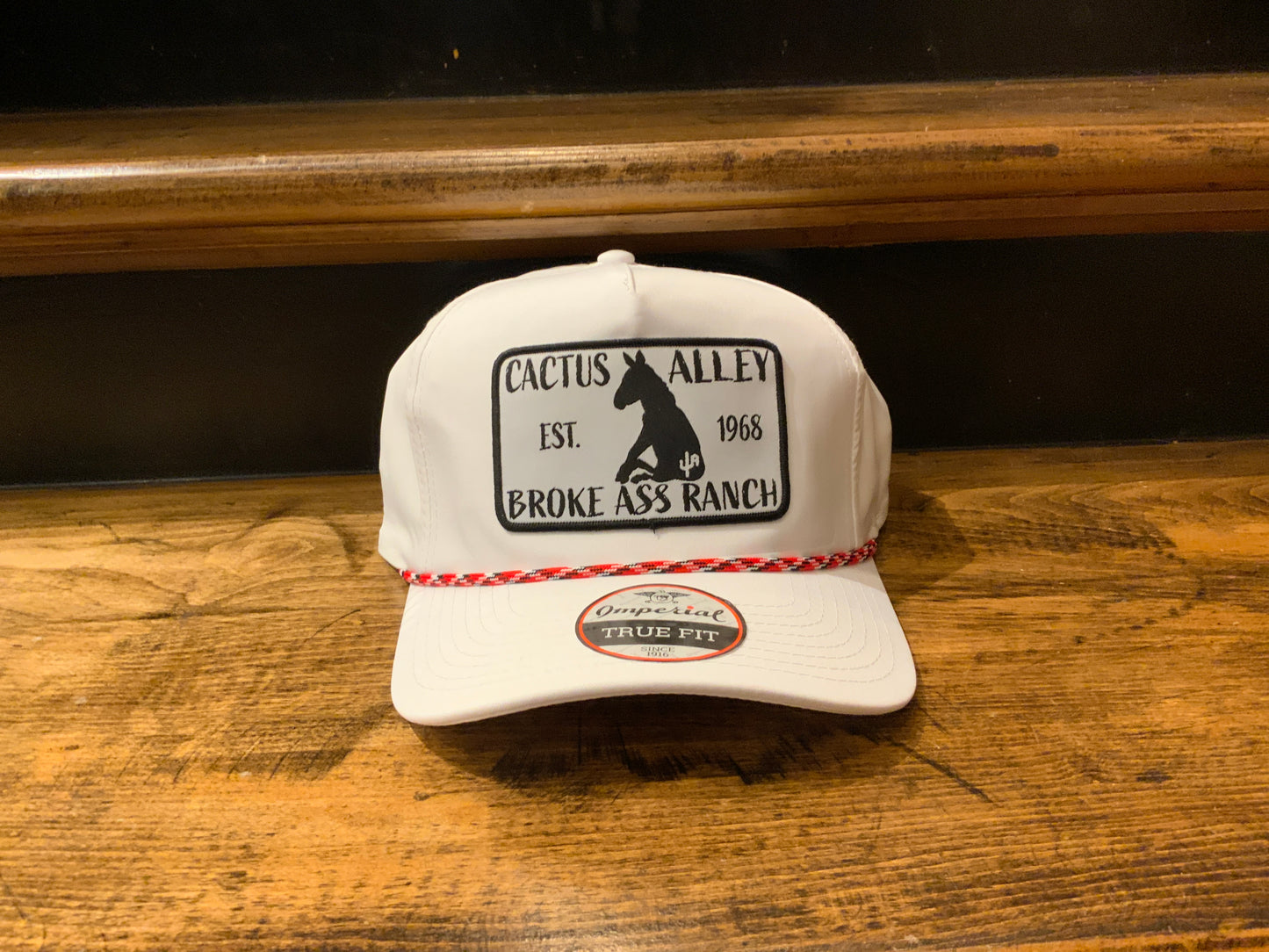 Cactus Alley Donkey Trucker Hat White