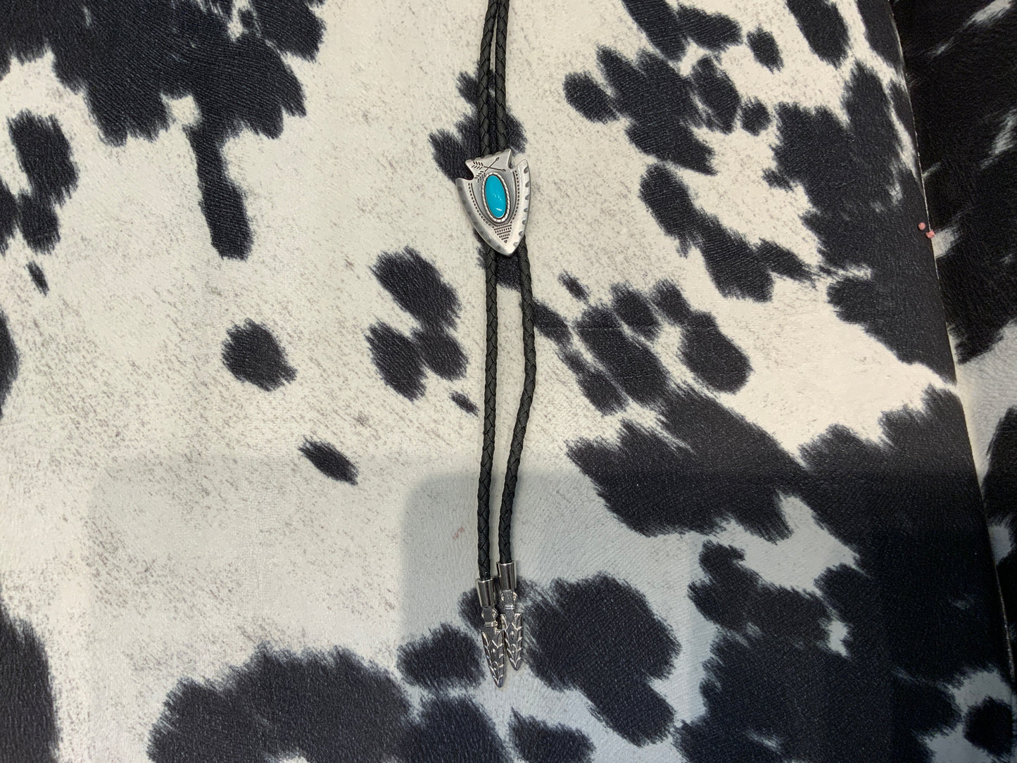 Bolo Arrowhead With Turquoise Stone