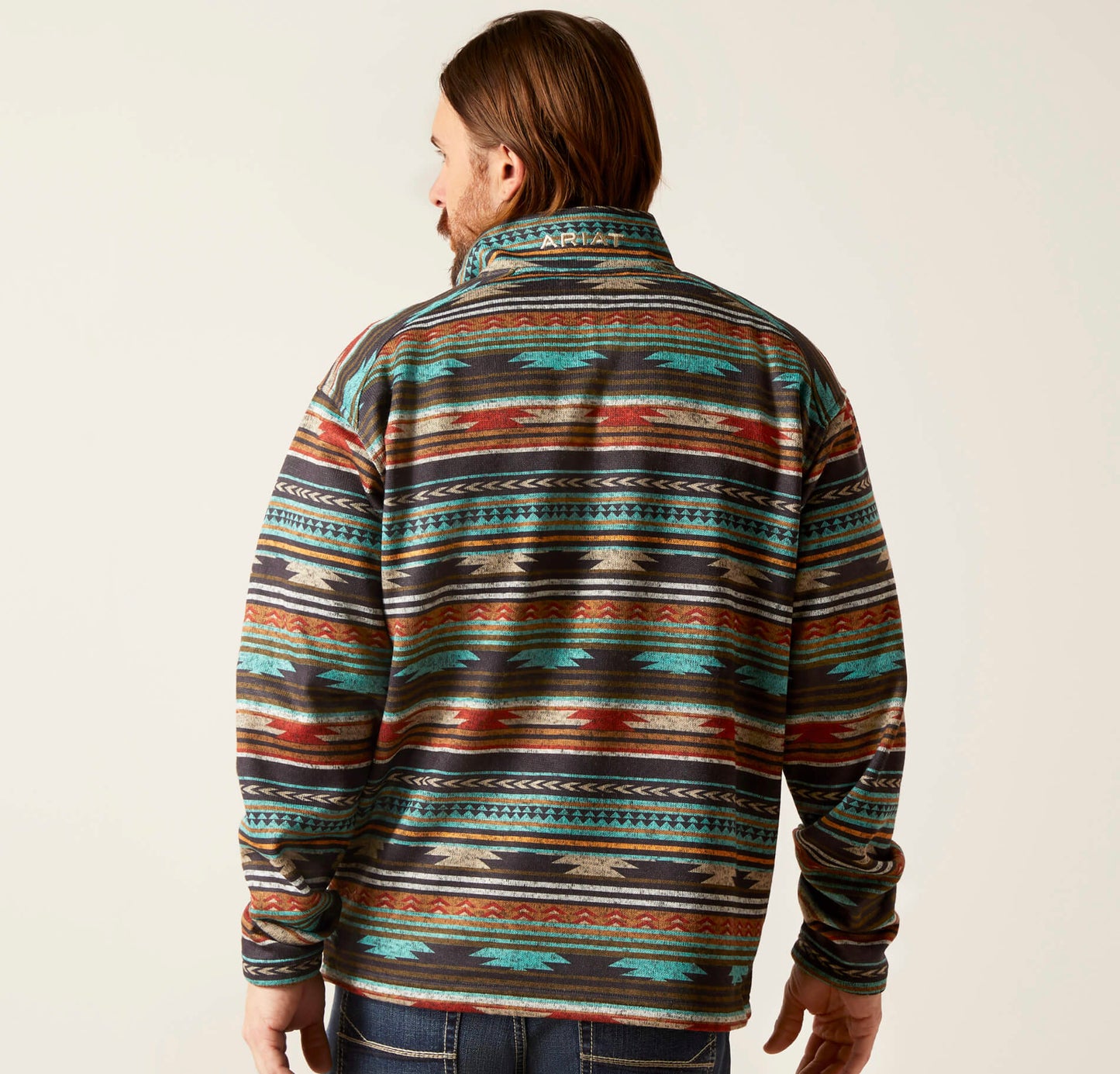 Caldwell 1/4 Zip Sweater Biscay Bay Serape