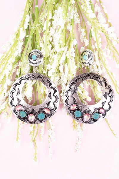 Bea Drop Hoop Earrings