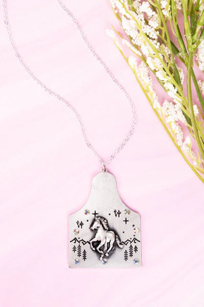 Mustang Cowtag Necklace