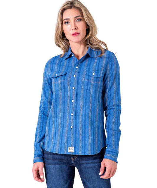 Kimes Ingram Stripe Women's Top Indigo