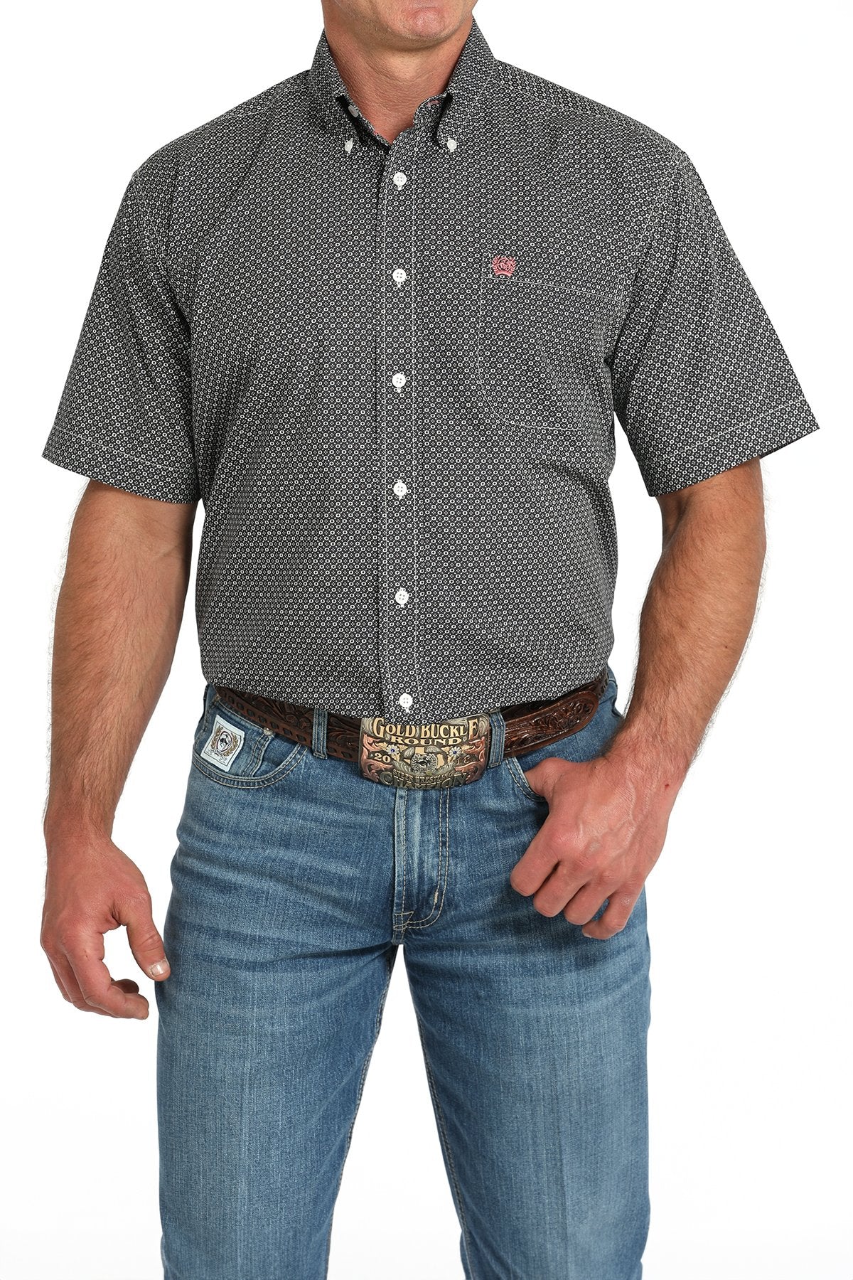 Cinch Charcoal Men's Short Sleeve