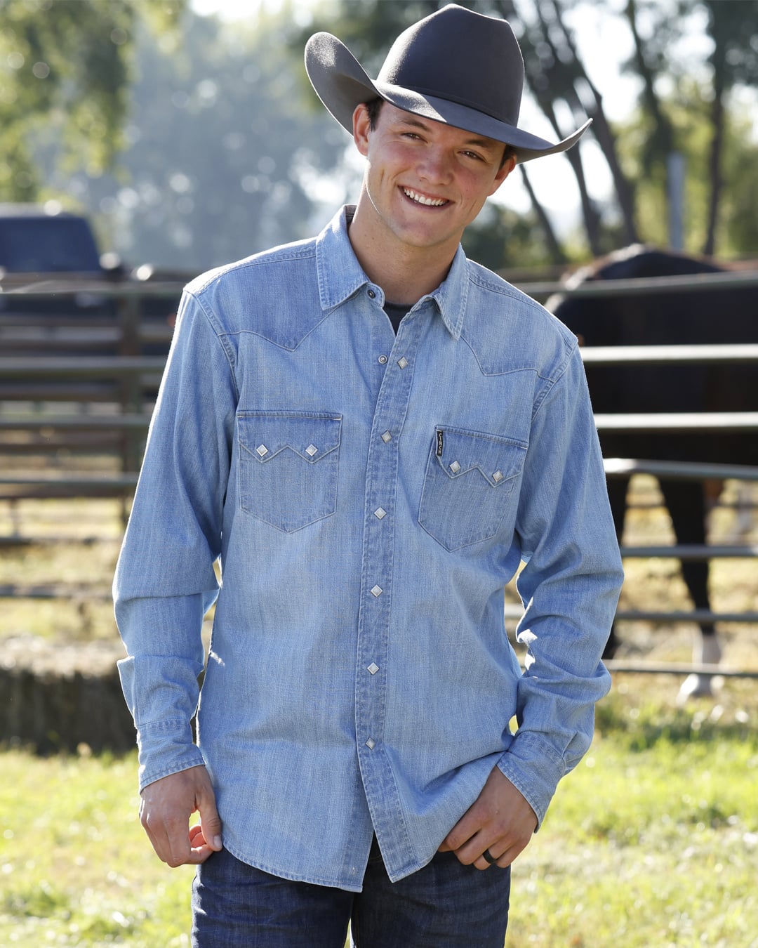 Cinch Denim Sawtooth Diamond Snap Up