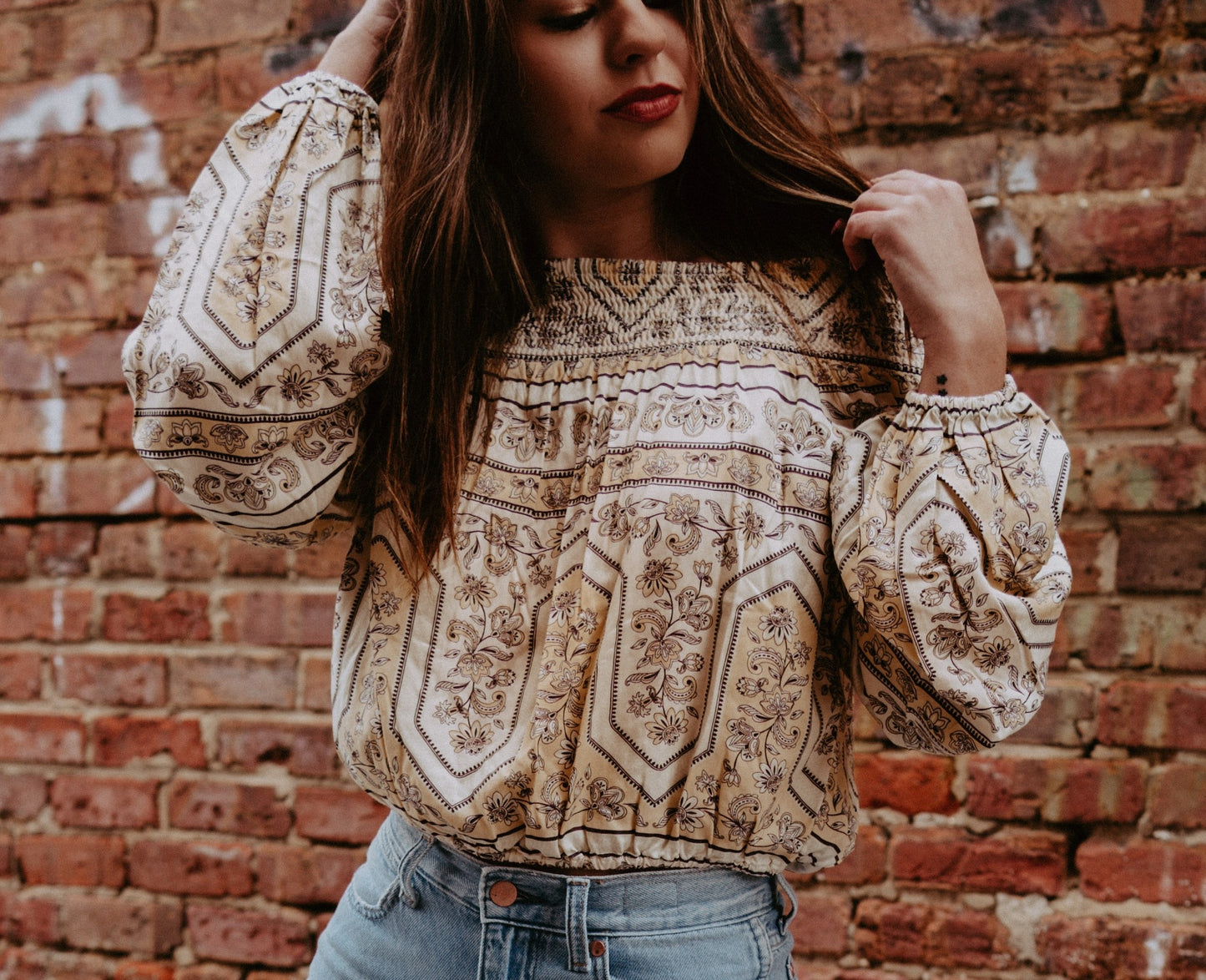Final Sale ✨Wrangler Retro Women's Off The Shoulder Top