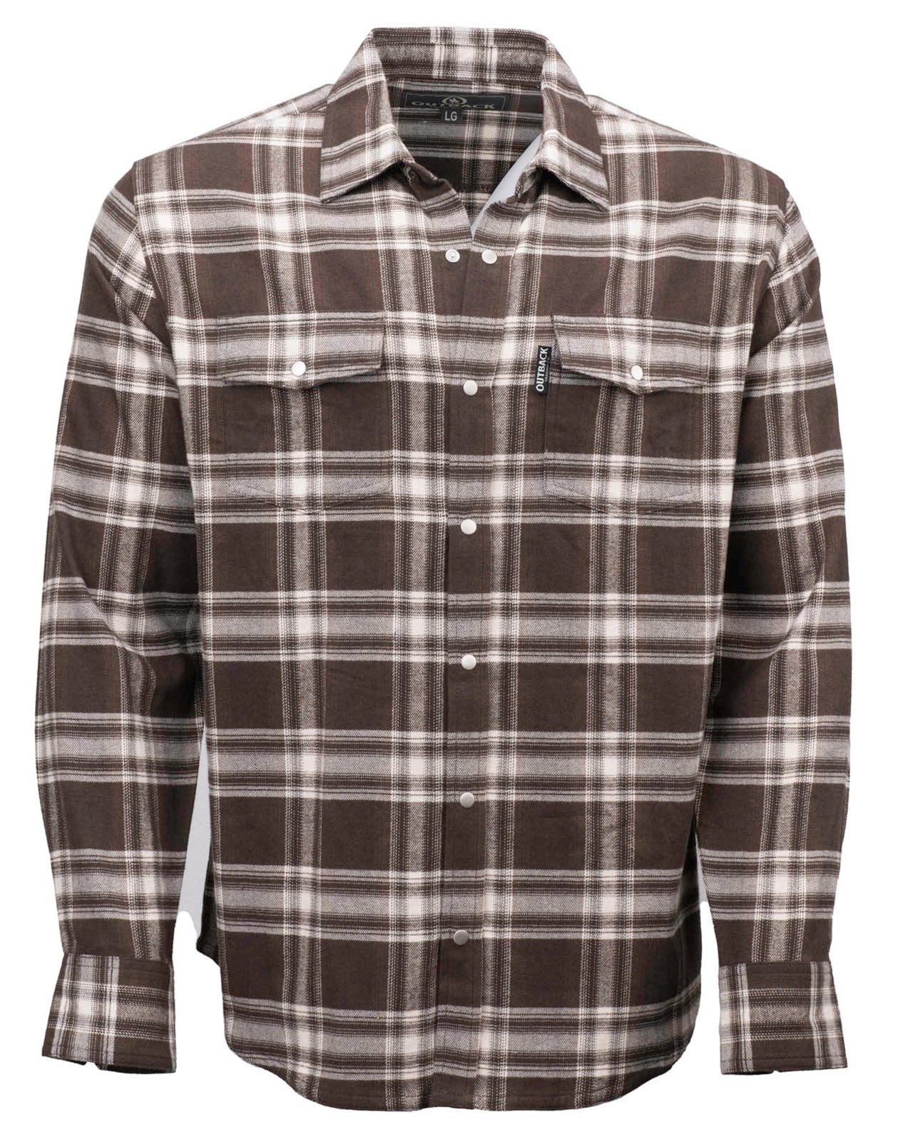 Outback Plaid Men's Shirt Brown