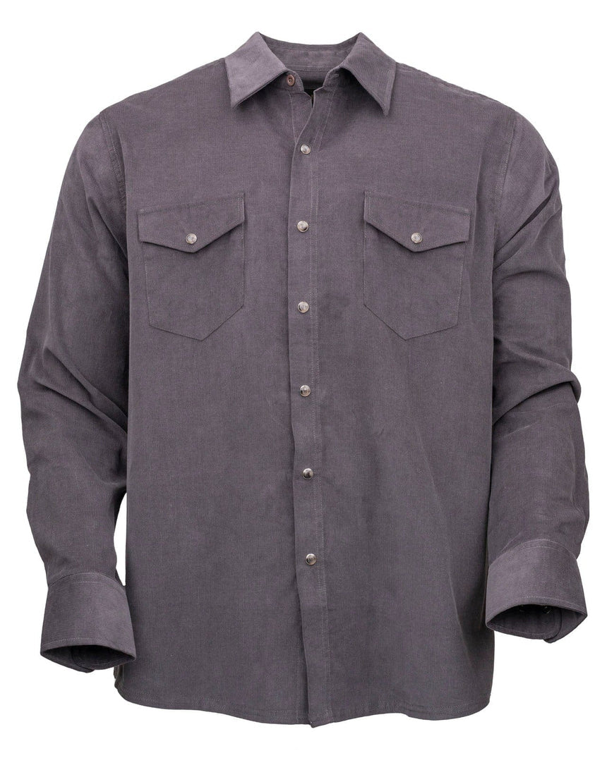 Bryce Charcoal Corduroy Men's Shirt