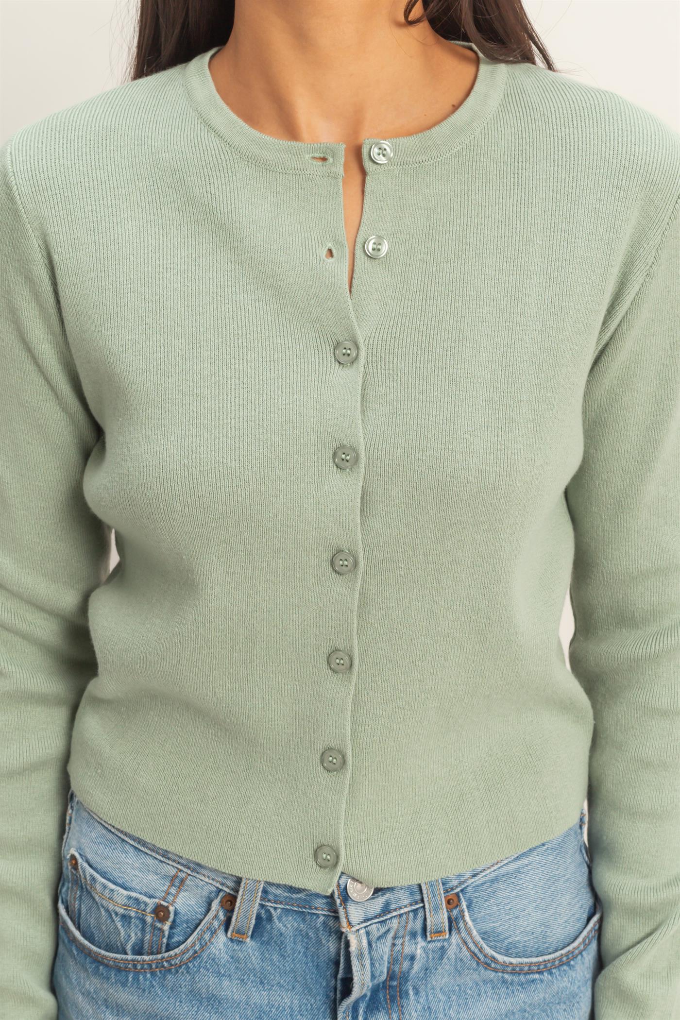 Sadie Sage Button Front Knit Sweater