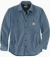 Saul Carhartt Relaxed Fit Canvas Fleece-Lined Shirt Jac