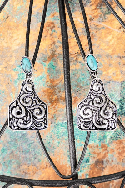 Cowtag Earrings