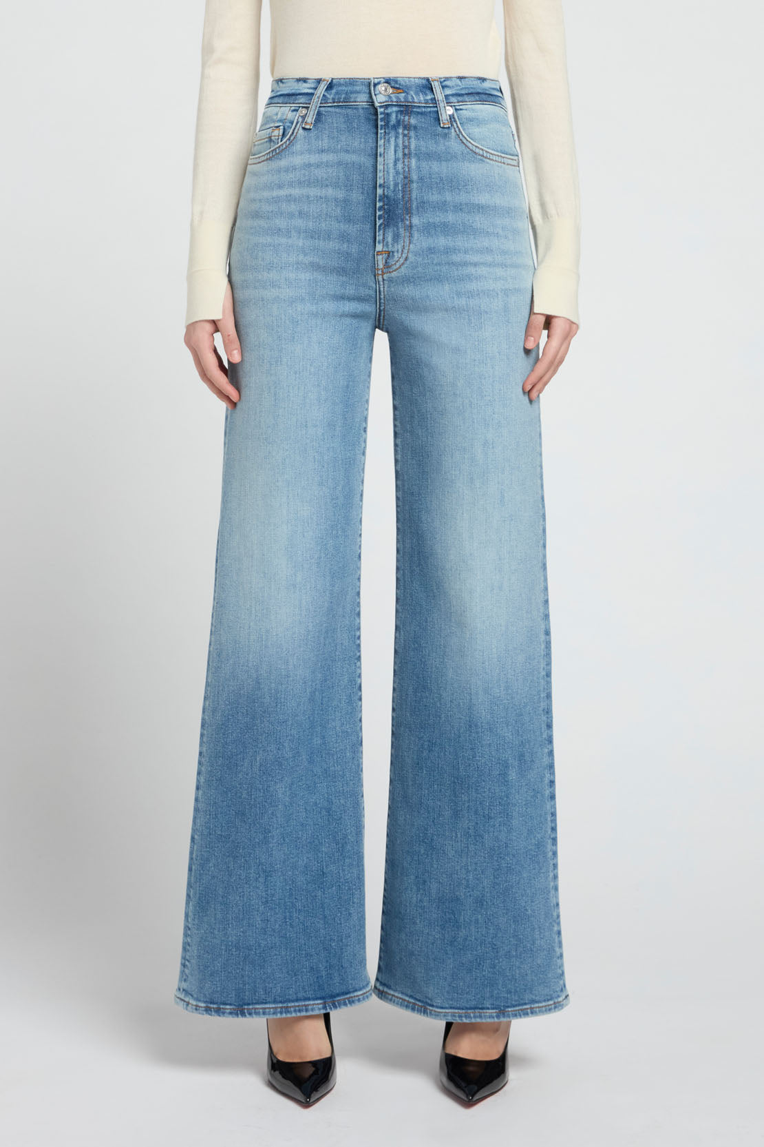 7 For All Mankind Ultra High Rise Jo Sky Blue