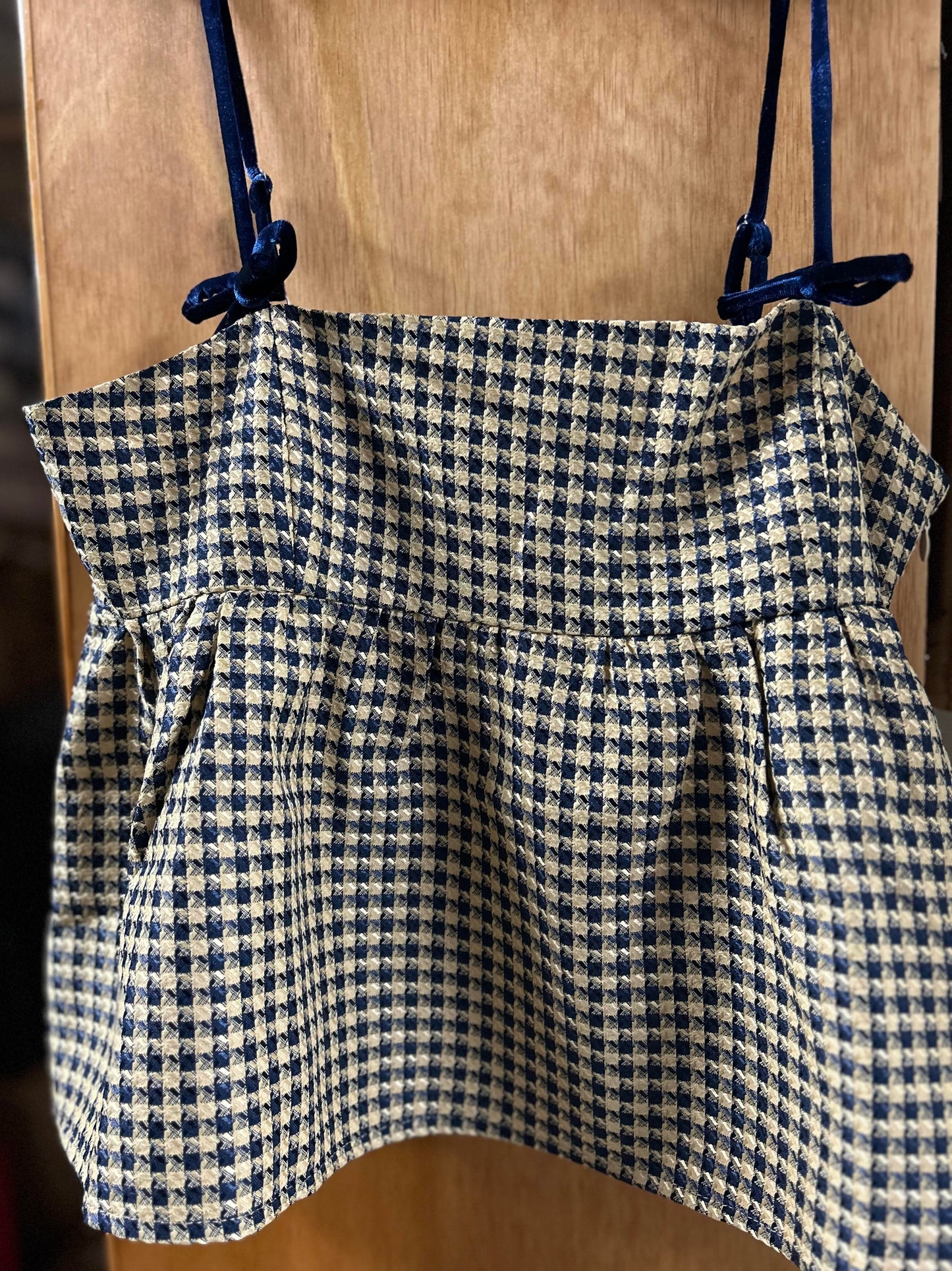 Tweed Peplum Top