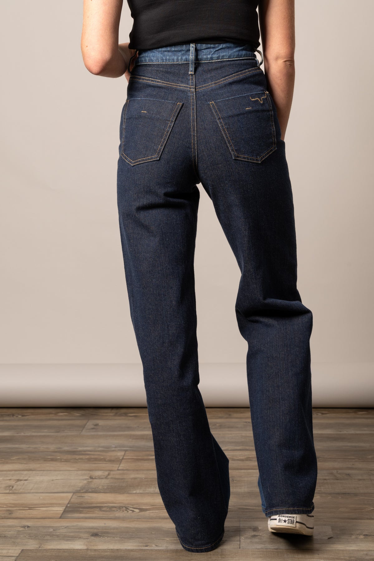Kimes Camila 2 Tone Indigo Wide Leg