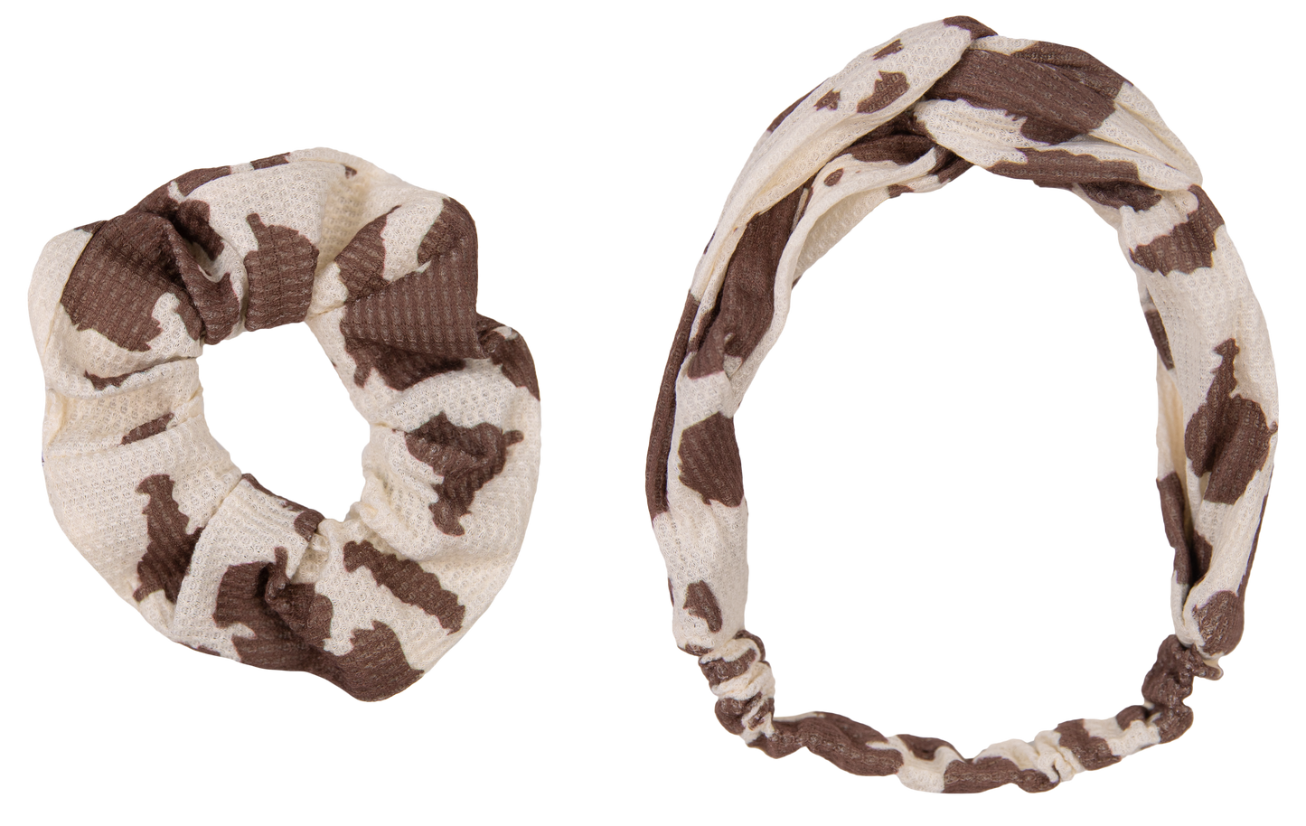 Waffle Scrunchy & Headband Set