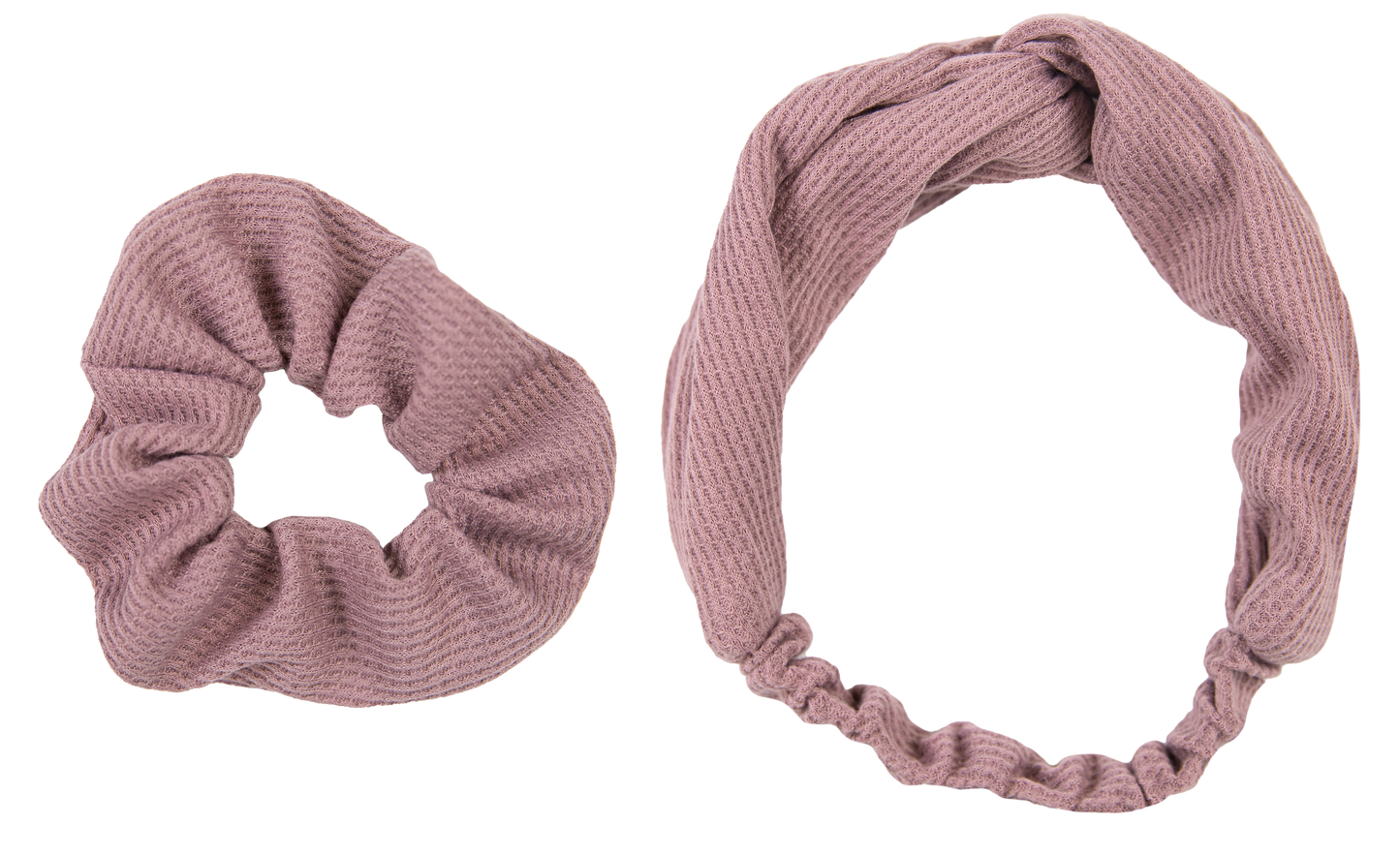 Waffle Scrunchy & Headband Set