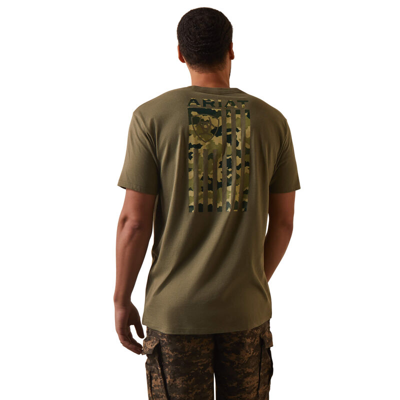 Ariat Tonal Camo Flag Tee