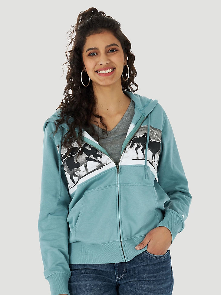 Wrangler Wild & Free Zip Up Women's Hoodie