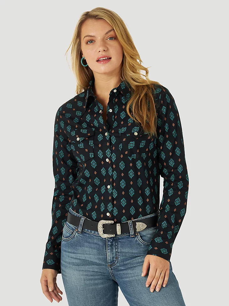 Wrangler Alaya Women's Western Pearl Snap Shirt