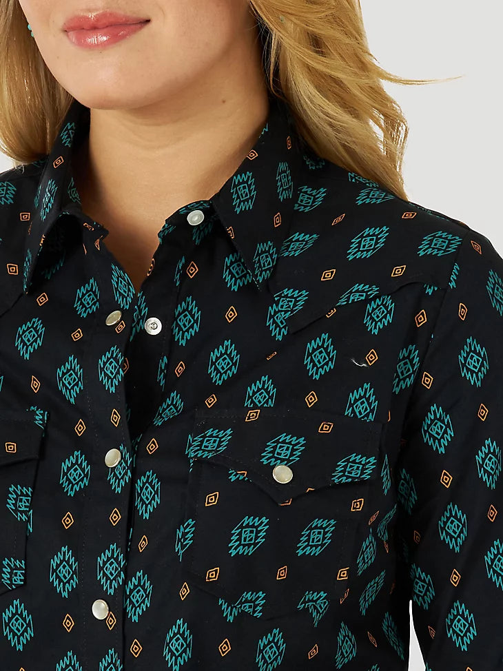 Wrangler Alaya Women's Western Pearl Snap Shirt
