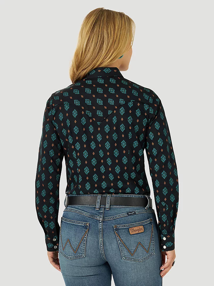Wrangler Alaya Women's Western Pearl Snap Shirt
