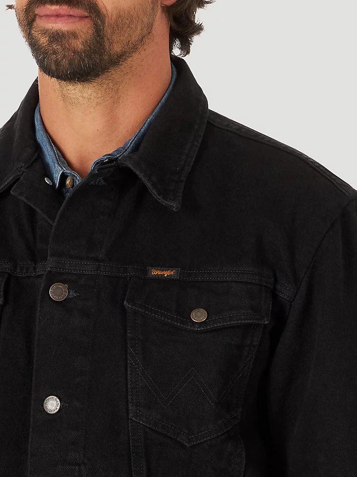 Sale ✨The Rip Wrangler Original Black Western Denim Jacket