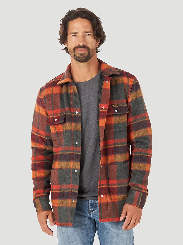 Wrangler Quilted Lined Flannel Shirt-Jac – Wiseman’s Western