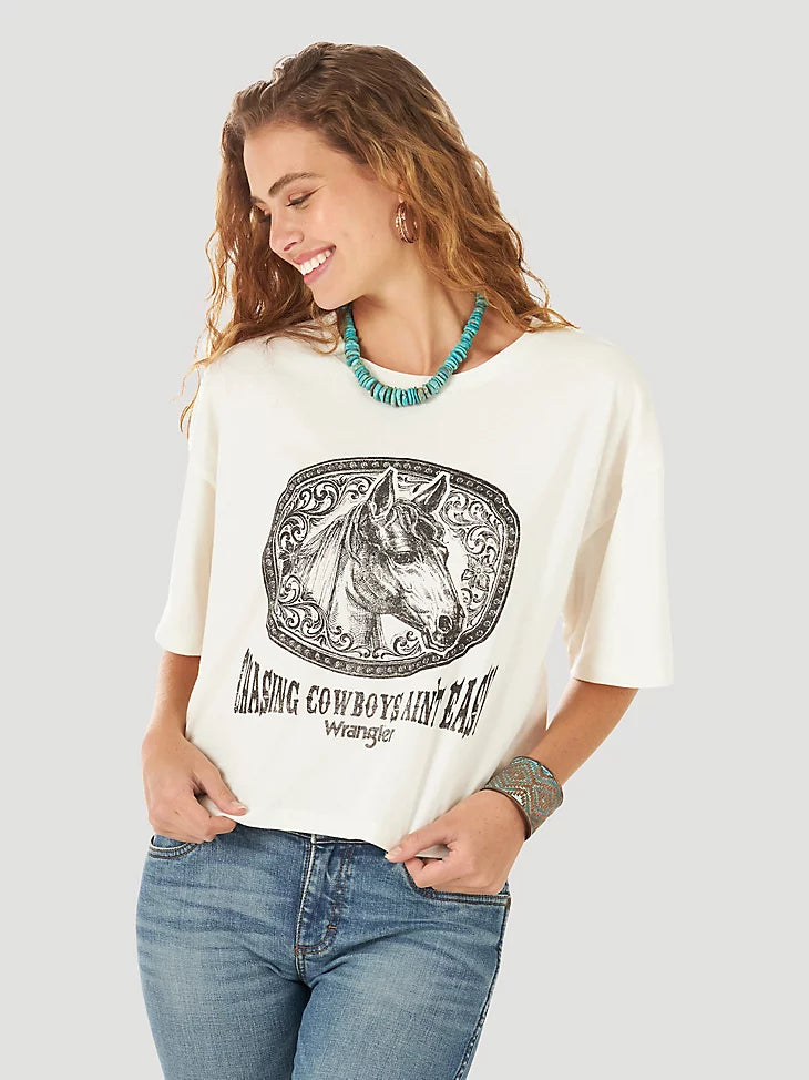 Chasing Wrangler Retro Crop T-Shirt