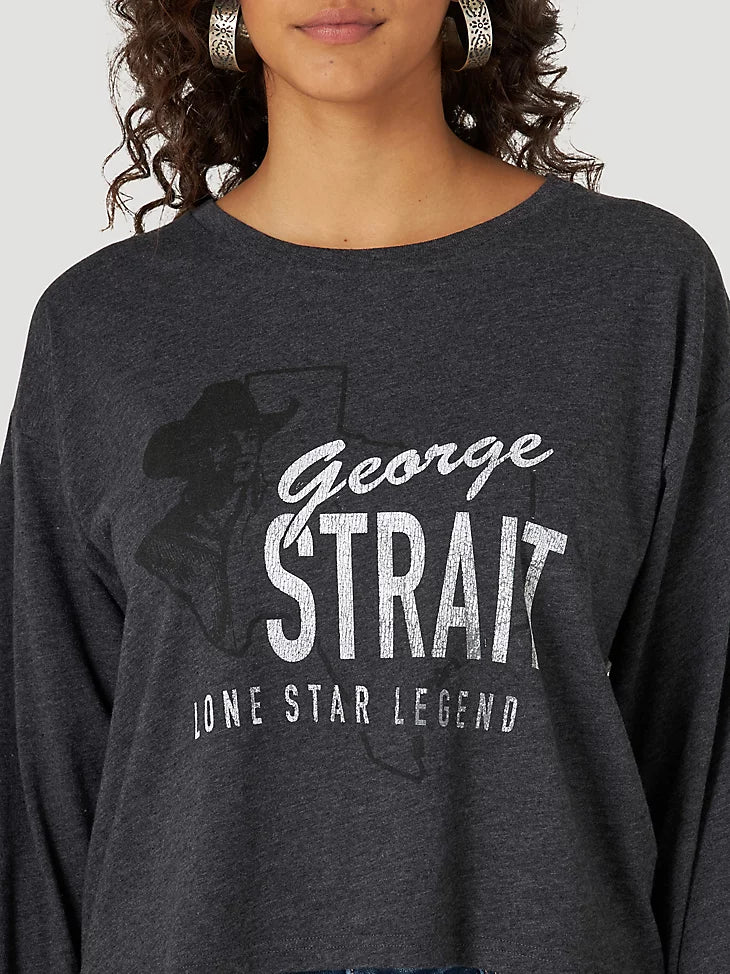 Final Sale ✨ Legend Wrangler George Strait Women's Cropped T-Shirt
