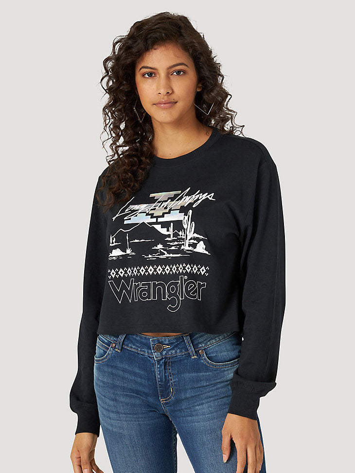 Long Live Wrangler Women's Crop T-Shirt