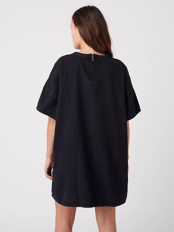 Almost Gone✨ Tami Wrangler Black Denim Women's Tee Dress