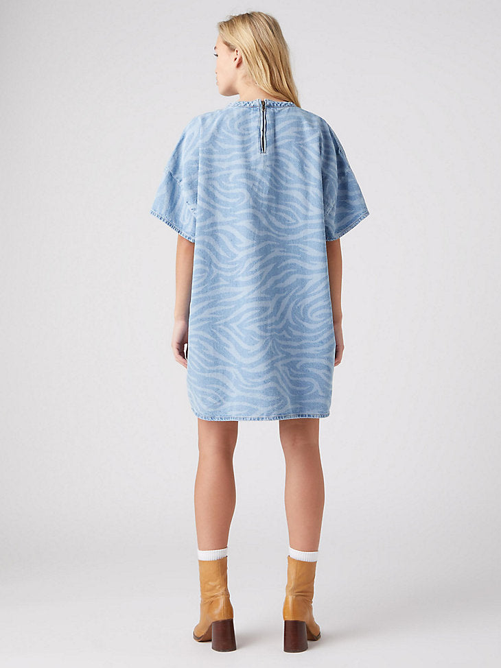 Final Sale ✨ Tami Wrangler Wild Thing Denim Women's Tee Dress
